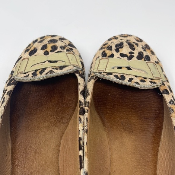 Sperry Calf Hair Leopard and Gold Slip On Shoe - Picture 5 of 13